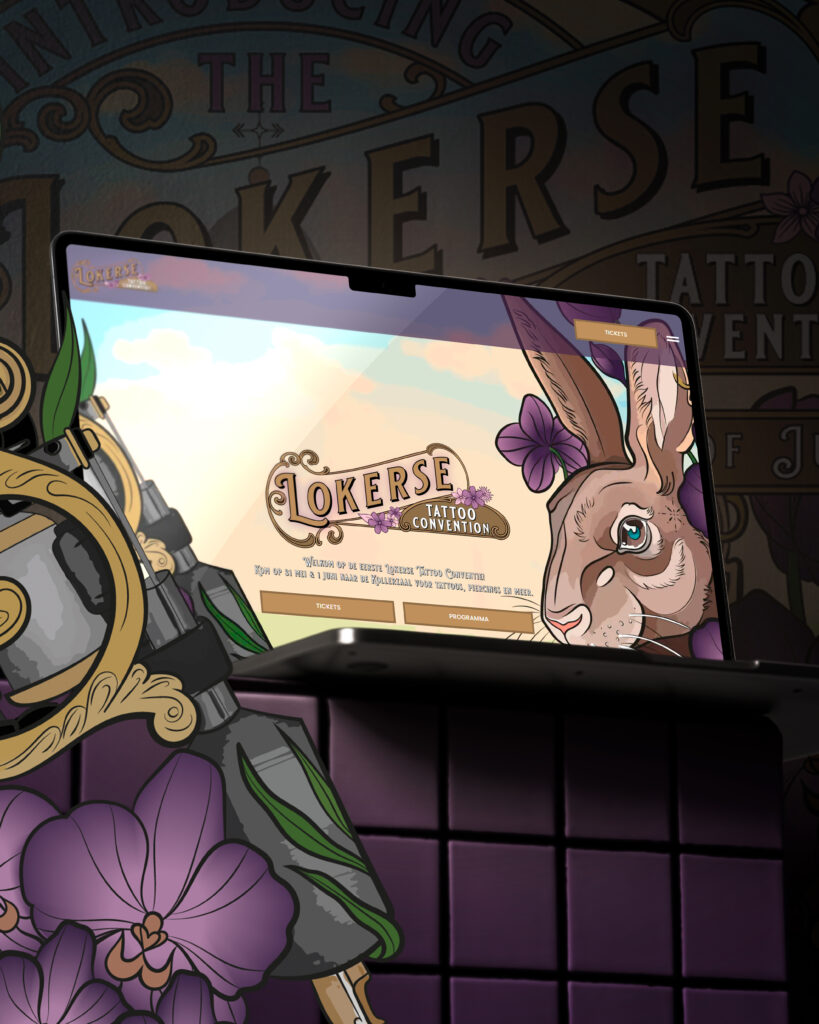 Website Mock up Lokerse Tattoo Convention